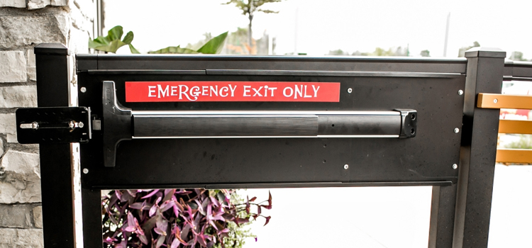 emergency push bar installation in Maitland